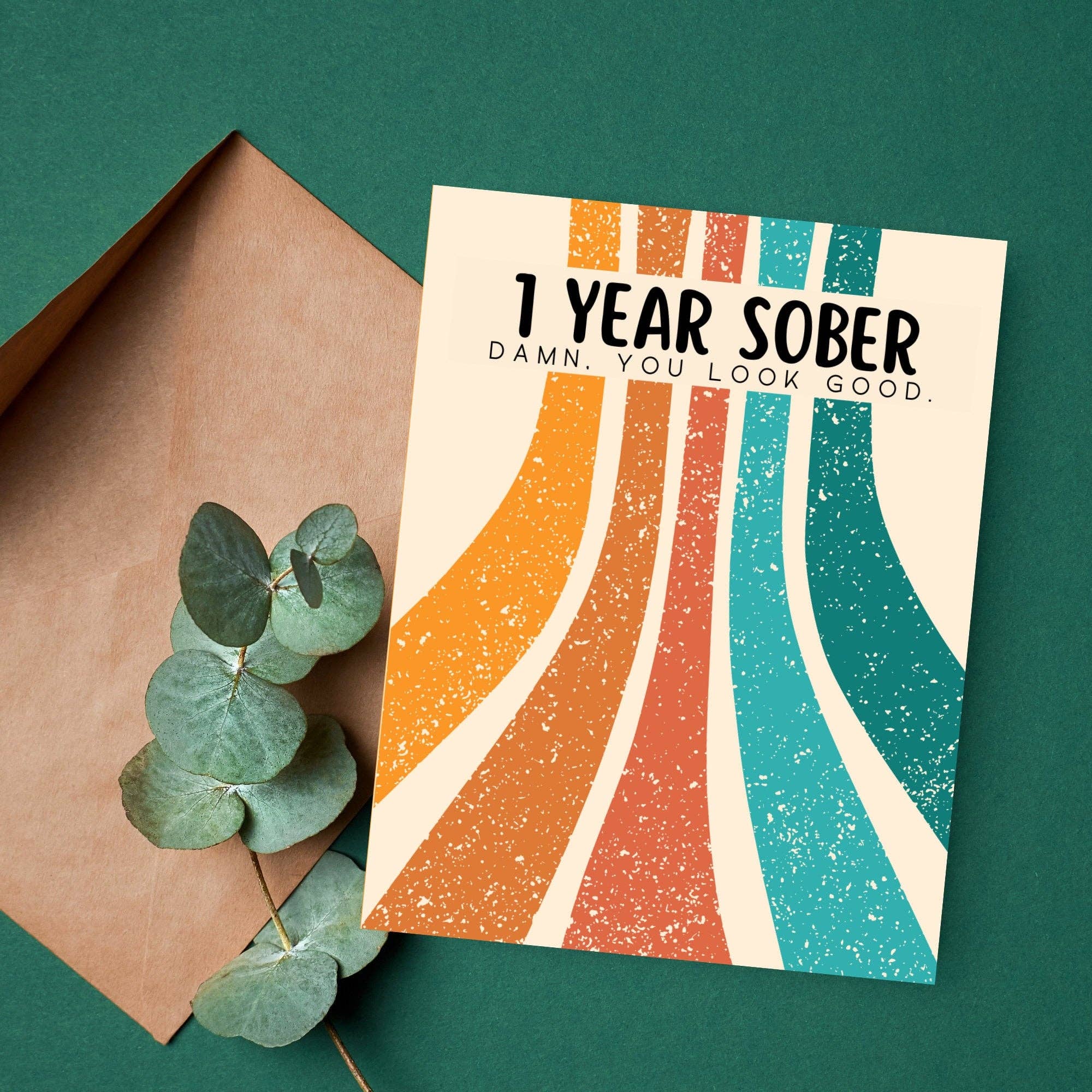 As Told By Ellie - Wholesale Congratulations Card - 1 Year Sober, Recovery Gifts, Sobriety Anniversary Card3