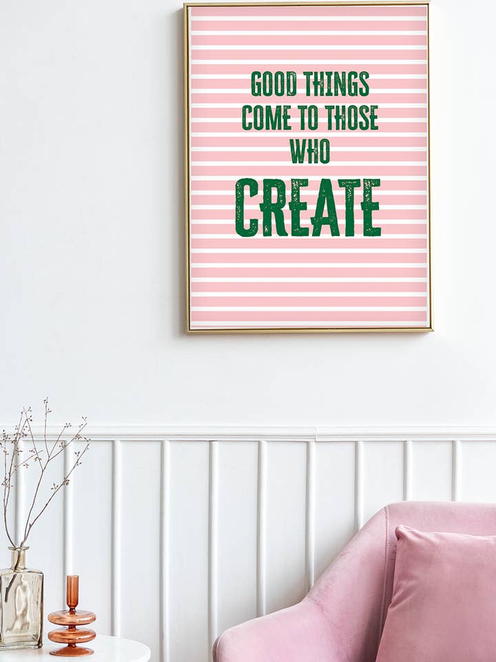 Quirky stripes-good things come to those who create print for wholesale by Stripey McButt Face