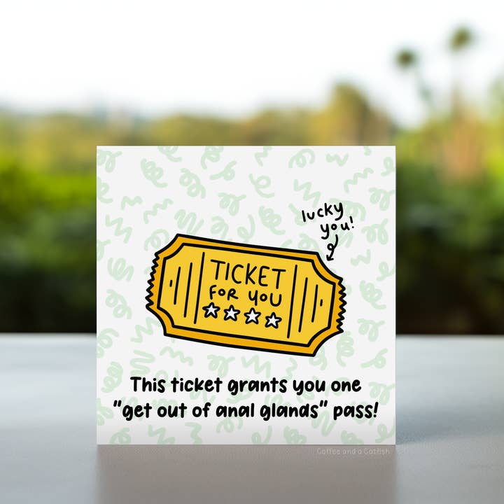 Coffee and a Catfish – wholesale Birthday card – AG Pass | Funny Veterinary Cards1