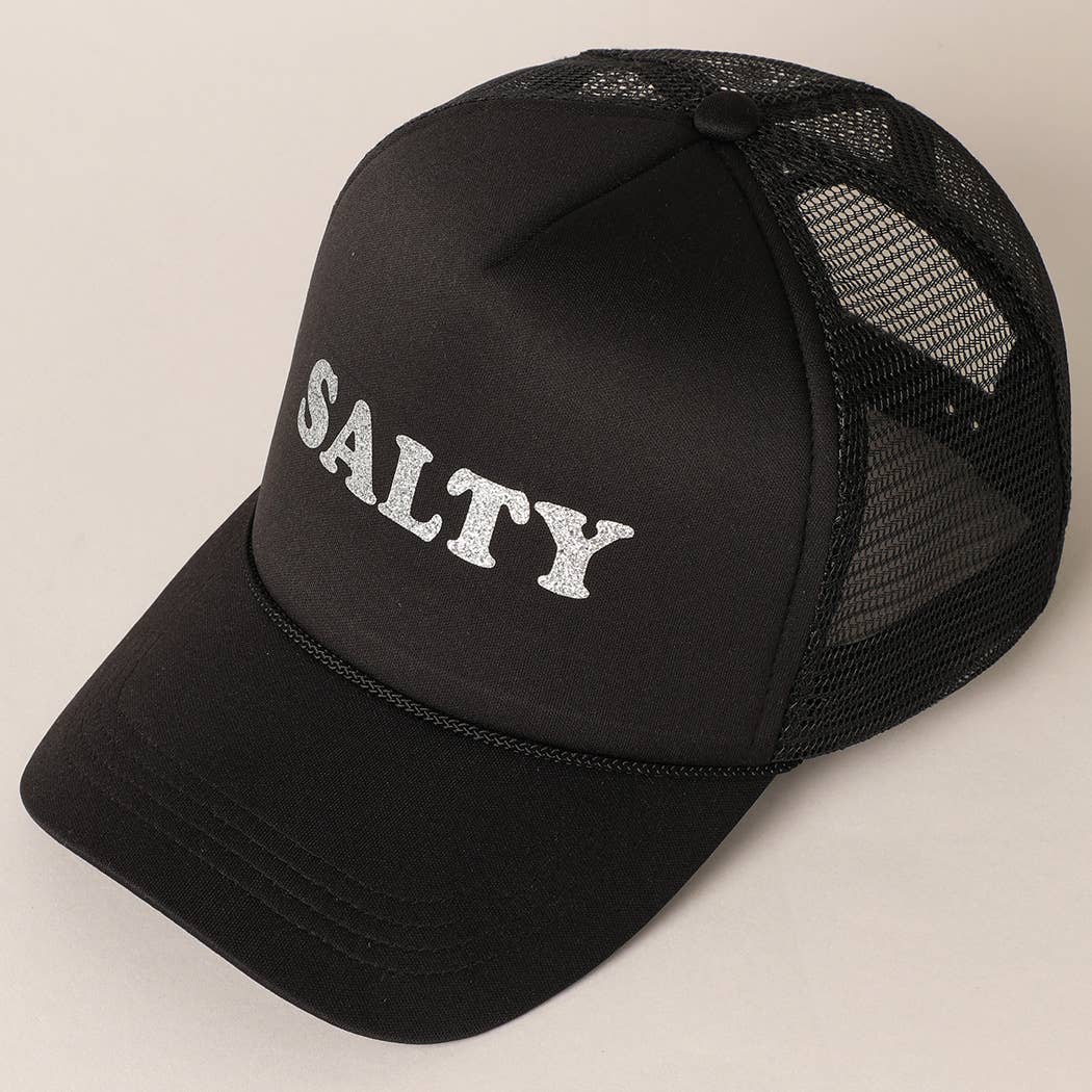 Fashion City – Engroshandel Trucker hat - Dame – Glitter SALTY trykt skum Trucker Hat5