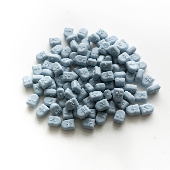 Written Word Calligraphy - Wholesale Sealing Wax - Dusty Blue Wax Beads for Wax Seals3