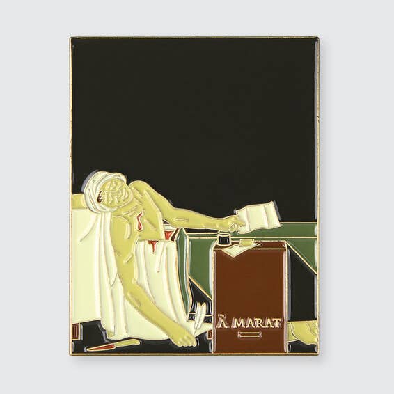 Pin Museum - Wholesale Lapel Pin/Button - The Death of Marat • Enamel Pin0