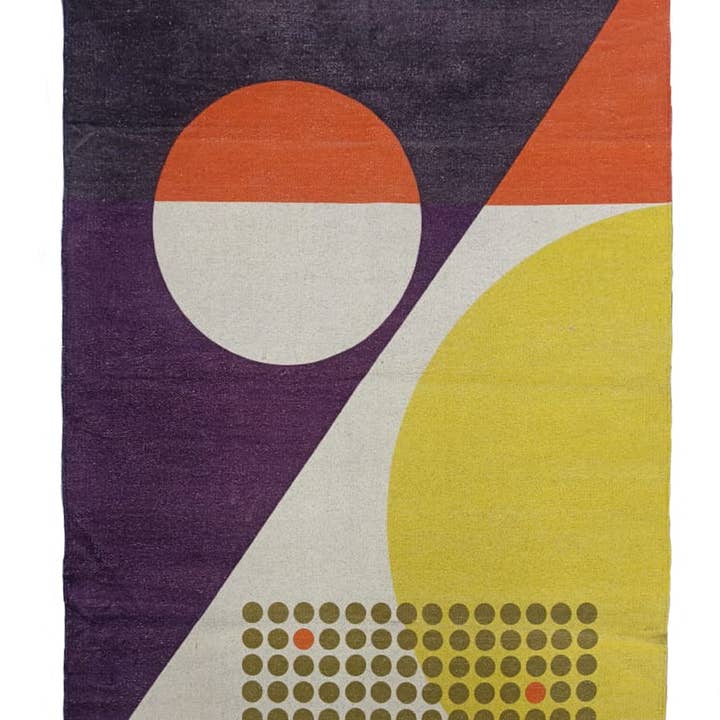 Alfombra de algodón Lucas con motivo de círculo para venta al por mayor de B A O B A B - Maison