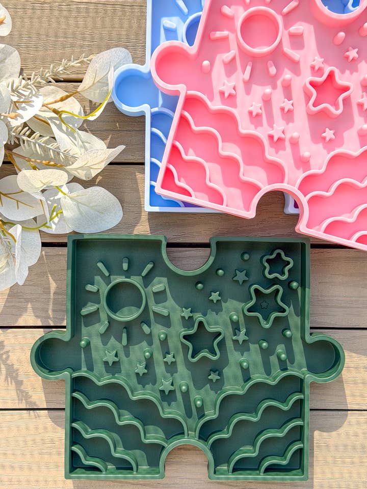 Puzzle Slow Bowl – Sky, comedouro para cães, Slow Bowl Dog por atacado de Doggotique