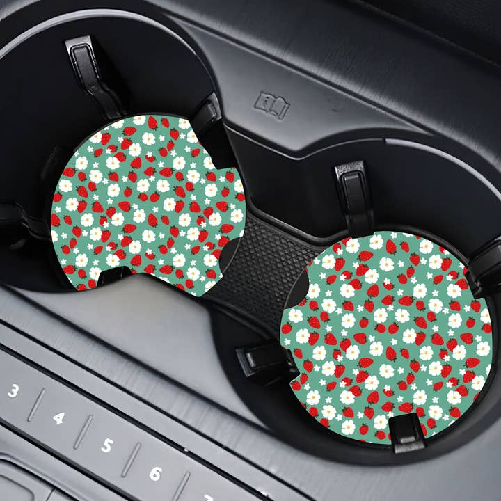 Strawberry Fields- Car Coaster for wholesale by Harper Grace Press