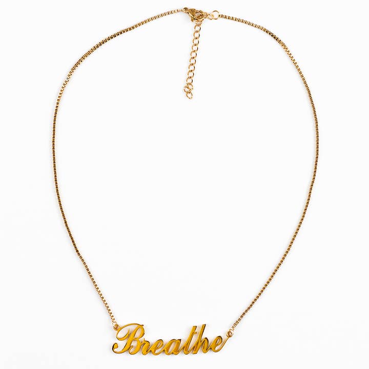 Collana da donna ipoallergenica in oro regolabile Breathe per la vendita all'ingrosso da parte di Candier