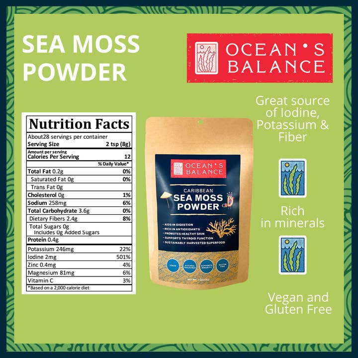 Ocean's Balance - Wholesale Protein/superfood powder - Sea Moss Powder5