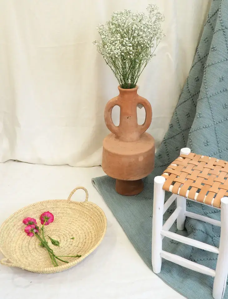 Melecraft – wholesale Decorative tray – Palm Leaf Trays - Moroccan Handmade Wicker Basket4