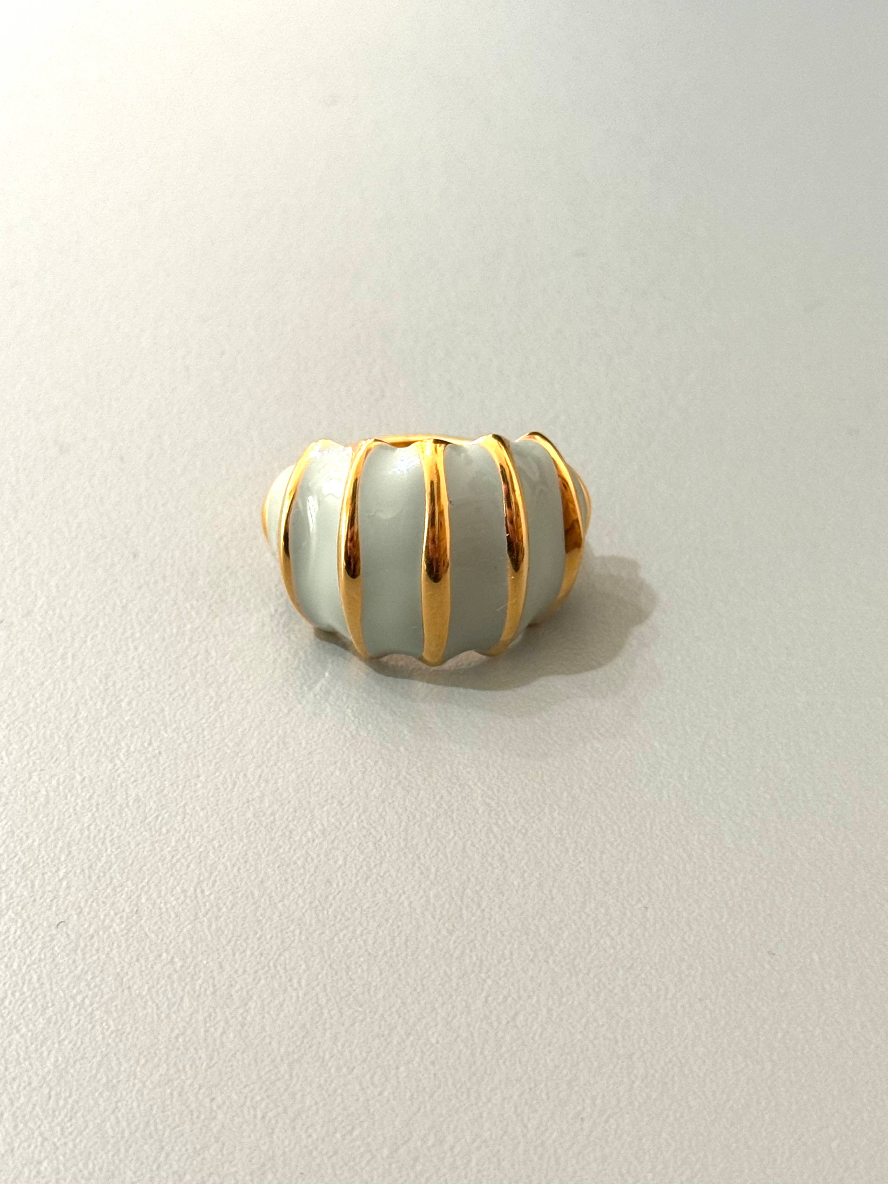 Cassette Barcelona – Großhandel Cocktail-/Statement-Ring – Mousse Bunter Edelstahl Emaille-Ring2