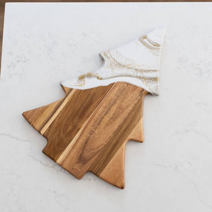 Lynn & Liana Designs - Wholesale Cheese Board - NEW!! Christmas Tree Resin Charcuterie Board - NO TARIFFS!9