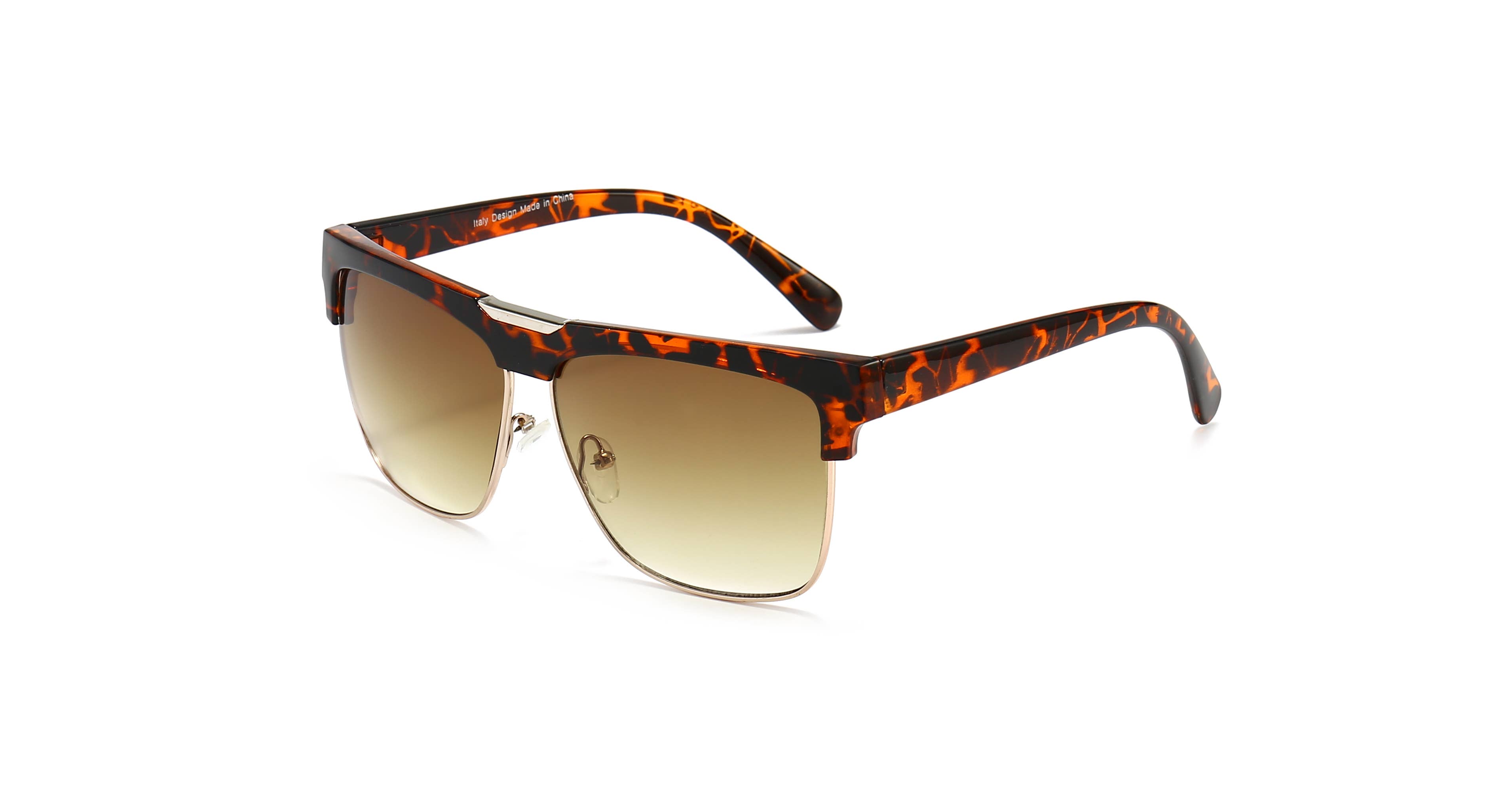 Trio Trading - Wholesale Sunglasses - Men's - Men's Fashion Sunglasses Half Frame Design Assorted 12 Pack4