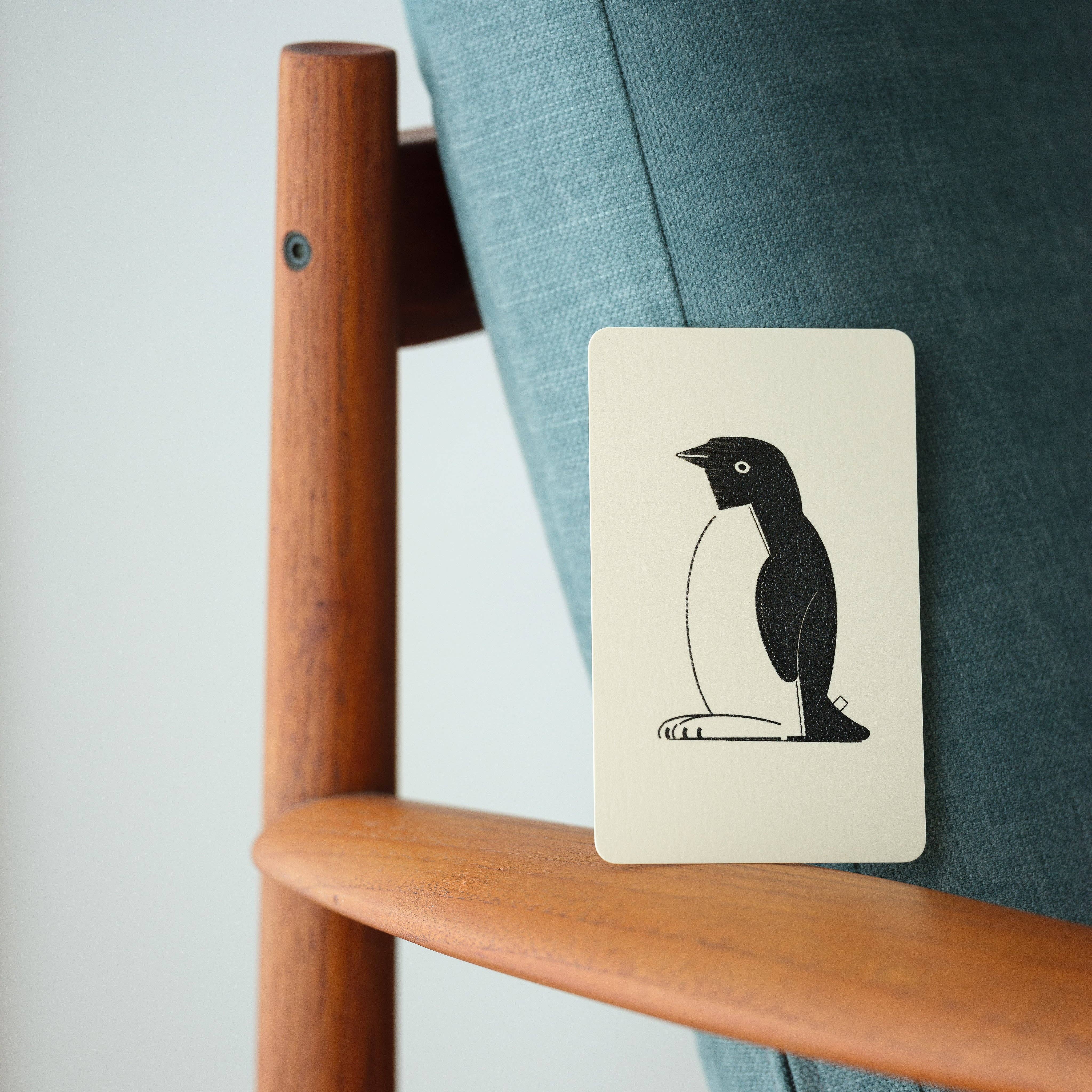 Nandaka - Vente Carte de vœux classique - Carte gaufrée à la main | Home Series : Penguin6