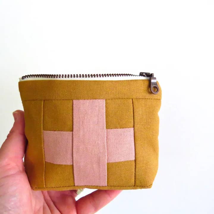 Compact First Aid Pouch – Handmade Medical Travel Kit for wholesale by PaperFromHeaven