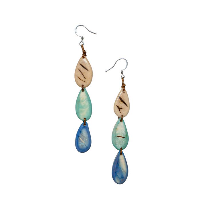 Lys Earrings for wholesale by Organic Tagua Jewelry