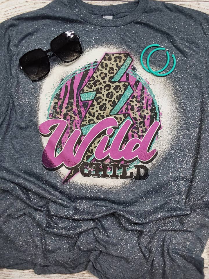 Wildes Kind gebleicht Tee für den Großhandel von Wanderlust Designs Wholesale