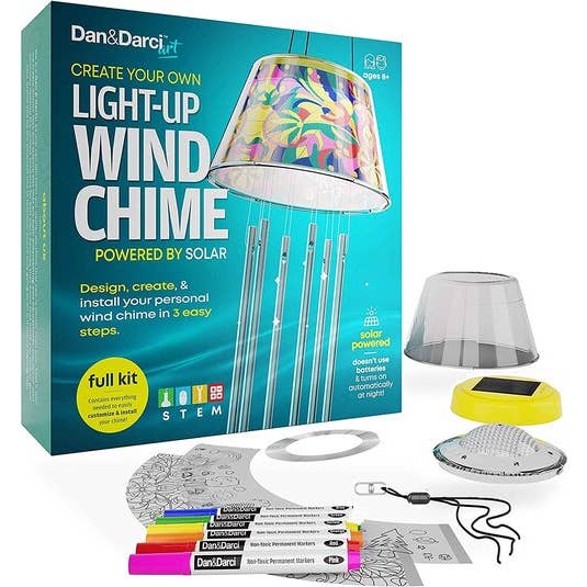 Solar Powered Light-Up Wind Chime Kit for wholesale by Dan&Darci