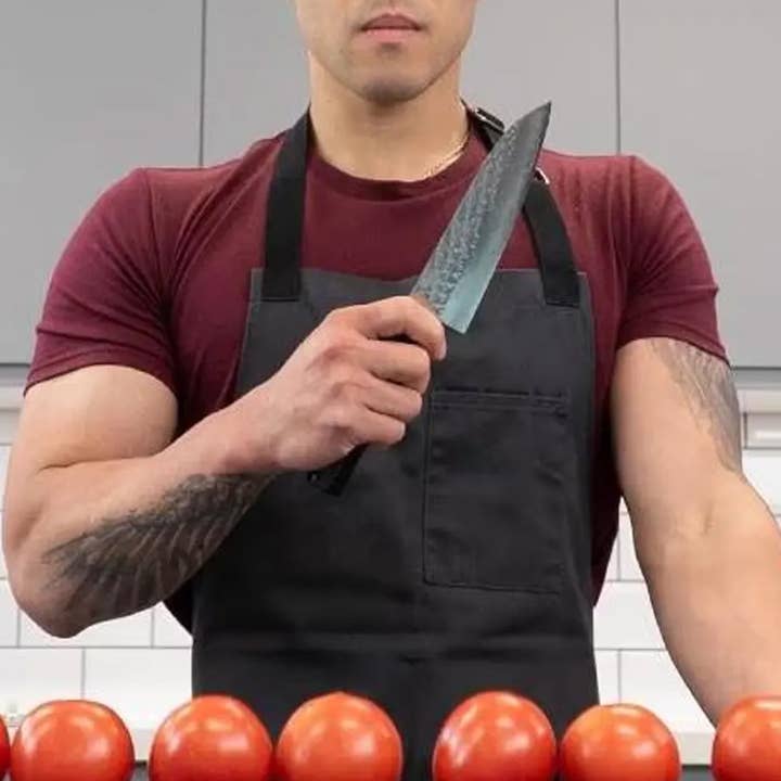 Essential Apron - Charcoal Twill Chef Apron for wholesale by Polar Uniform Co