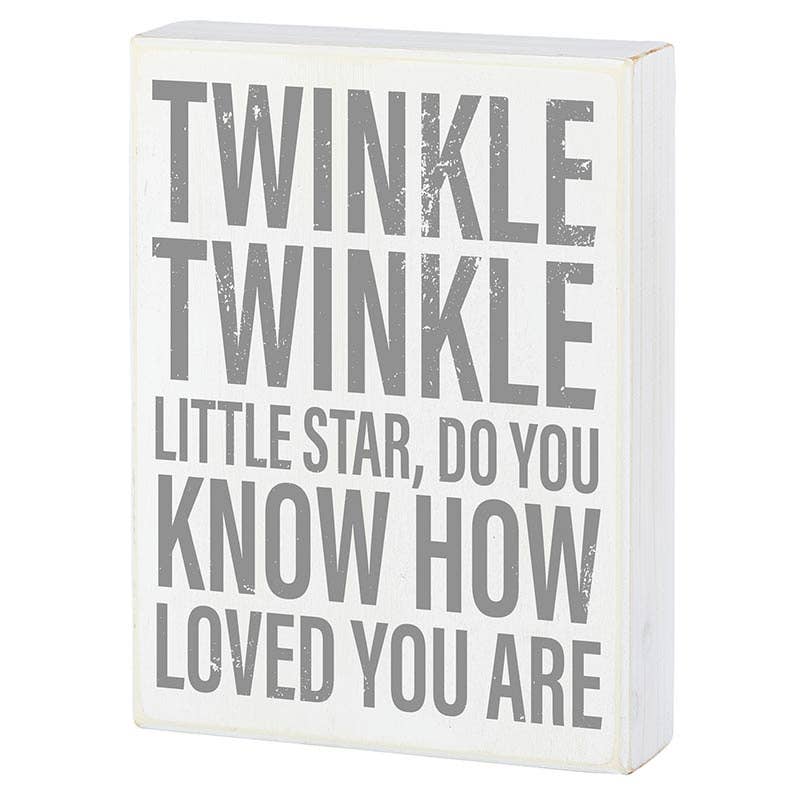Faithworks by Creative Brands - Wholesale Desk/Tabletop Sign - Box Sign - Twinkle Star1
