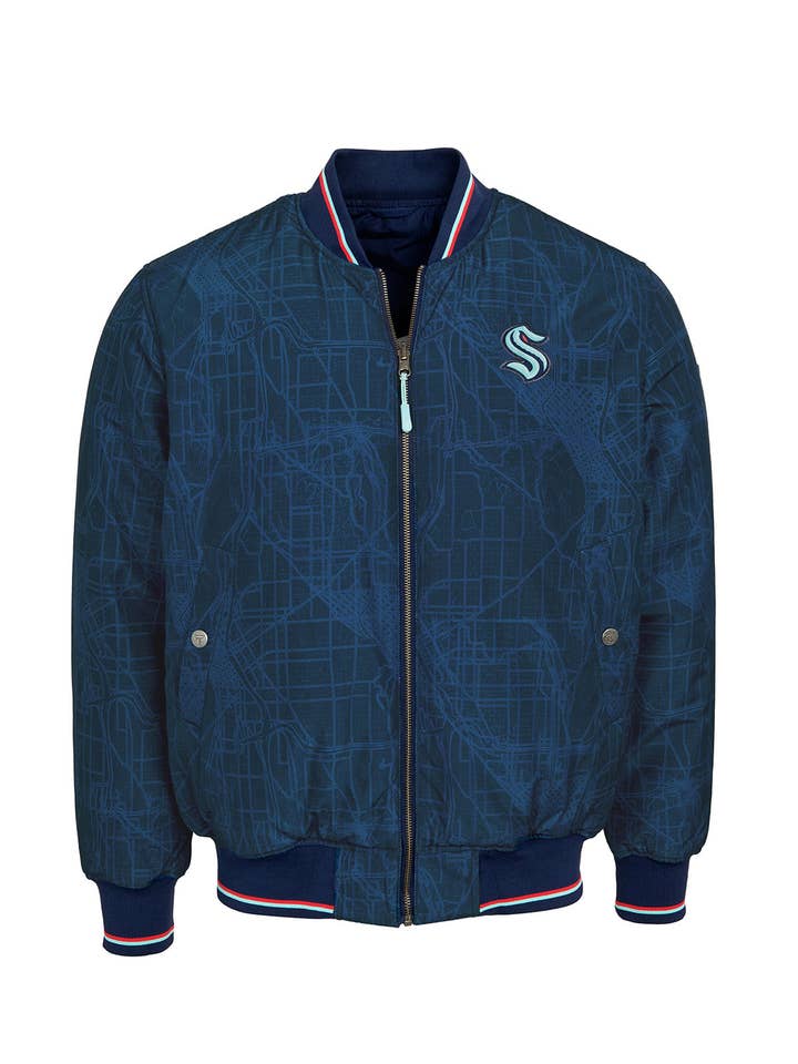 FE - Vente Bombers – homme - Bomber réversible Seattle Kraken2
