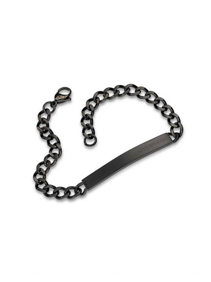 Bracelet Ready to Rock - Acier noir pour la vente par Anjewels