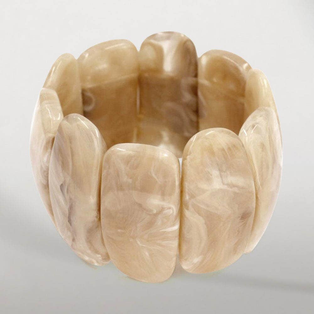 Sensibling Corp. – Pulseira por atacado – Pulseira Larga Marmoreada Esticável em Negrito4