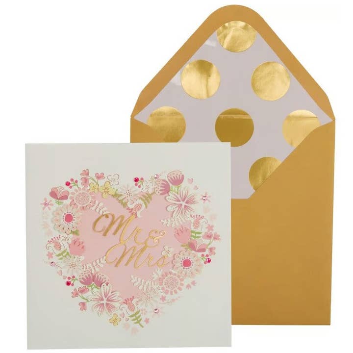 Laser Cut Heart Wreath Wedding Card for wholesale by NIQUEA.D