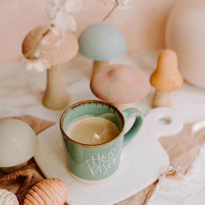 Paige Tate Christian Gifts - Wholesale Coffee Mug - "He is Risen" Blue Coffee Mug: 12 oz (Christian Gifts)4