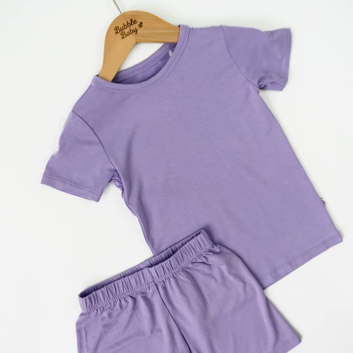 Bubble Baby - Wholesale Sleepwear Set - Kids - Lavender | Short Sleeve Pajamas0