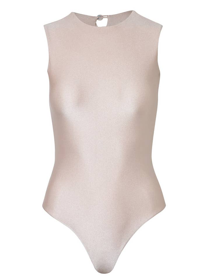 Skinnende åben ryg bodysuit for engroshandel hos Manifiesto