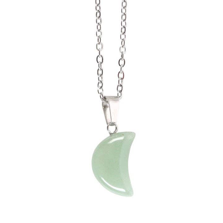 Something Different Wholesale - Wholesale Everyday Greeting Card - Green Aventurine Crystal Moon Necklace on Greeting Card3