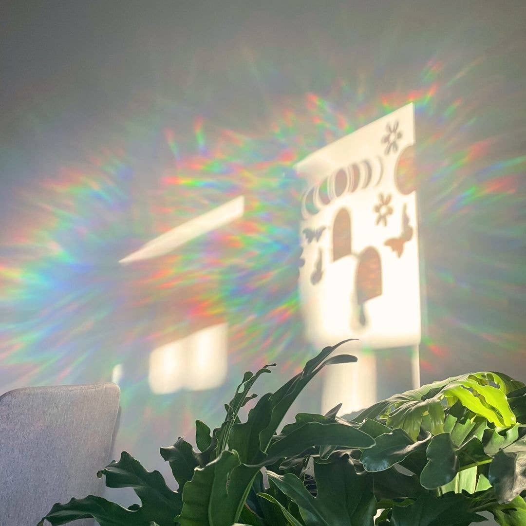 Mindful over Mind Full – wholesale Suncatcher – Celestial Mushroom Suncatcher | Rainbow Maker | Window Cling1