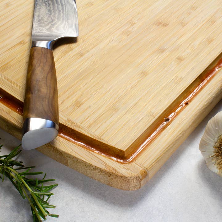 Totally Bamboo - Wholesale Cutting Board - Malibu Groove Bamboo Cutting Board with Juice Groove