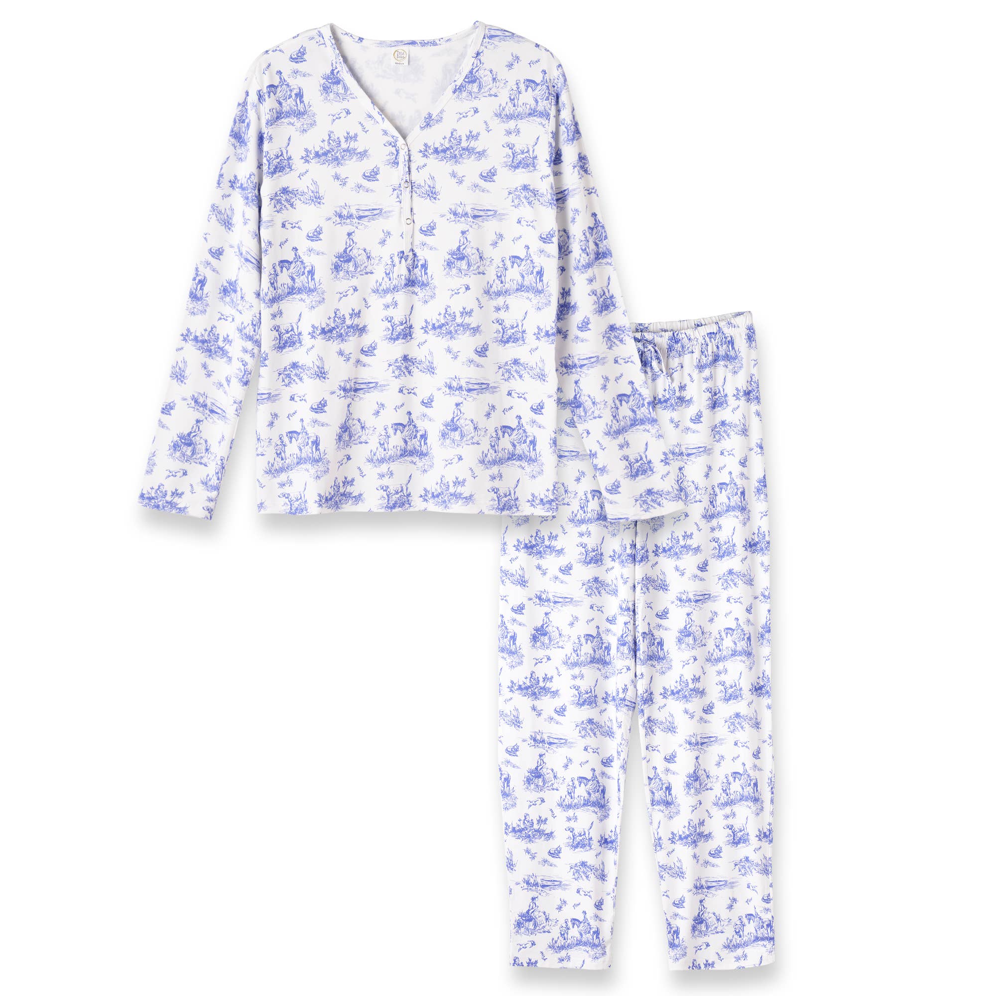Tesa Babe - Wholesale Sleepwear Set - Women's - Toile de Jouy Women's Bamboo Pajamas- Mommy & Me0