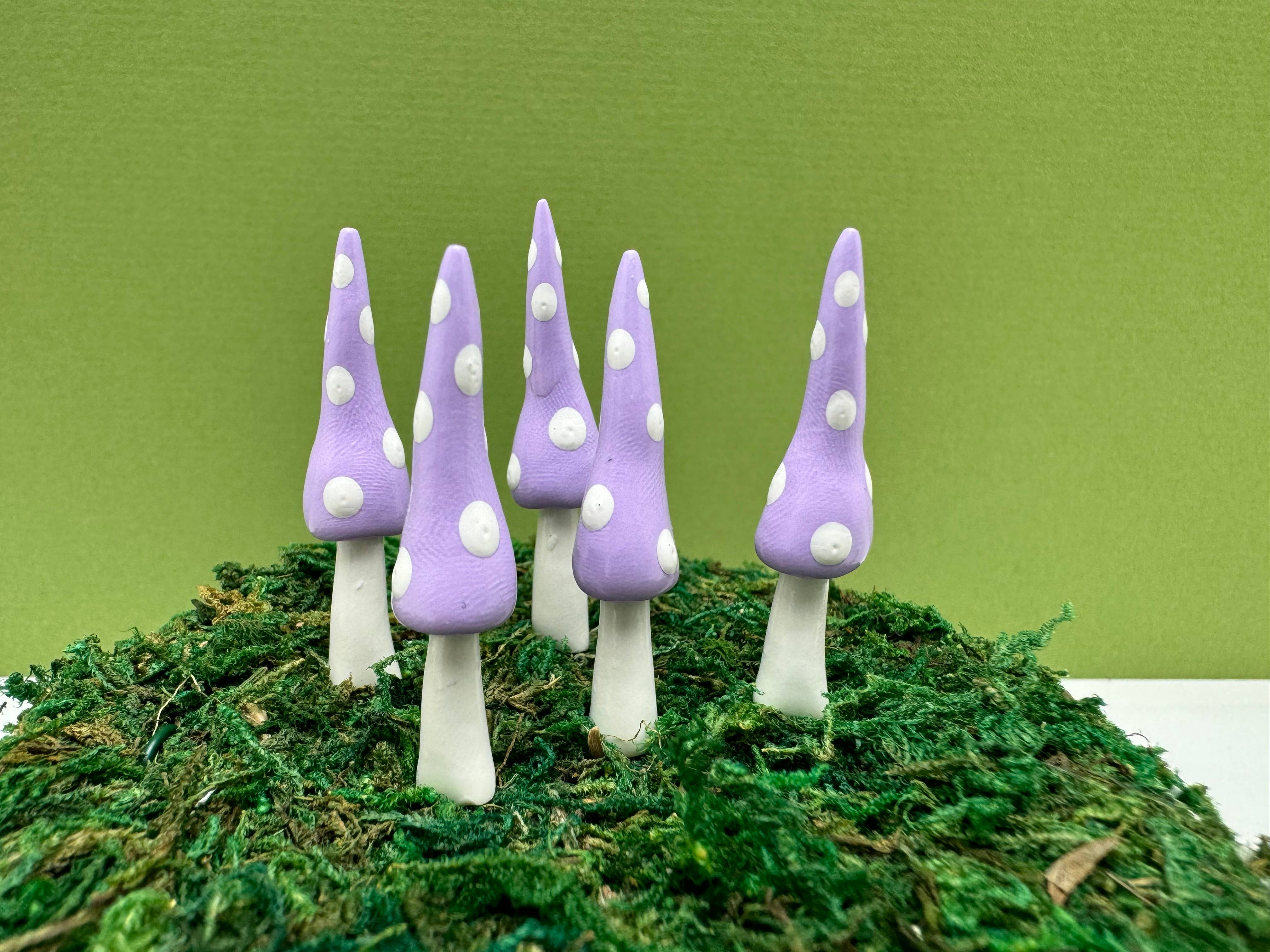 Mystical Woodlands – wholesale Garden/lawn stake – Fairy Garden Mushroom Plant Pick - Gnome Style - Pastel2