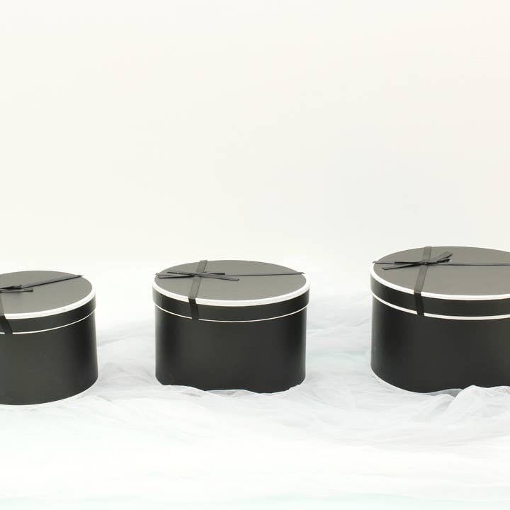 Elegant Design Supply - Wholesale Gift Box - French Inspired Round Flower Gift Box with Ribbon