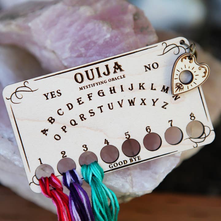 Sunrise Grove - Wholesale Embroidery/Cross Stitch Supplies - Ouija Board Maple Wood Embroidery Floss Storage Holder