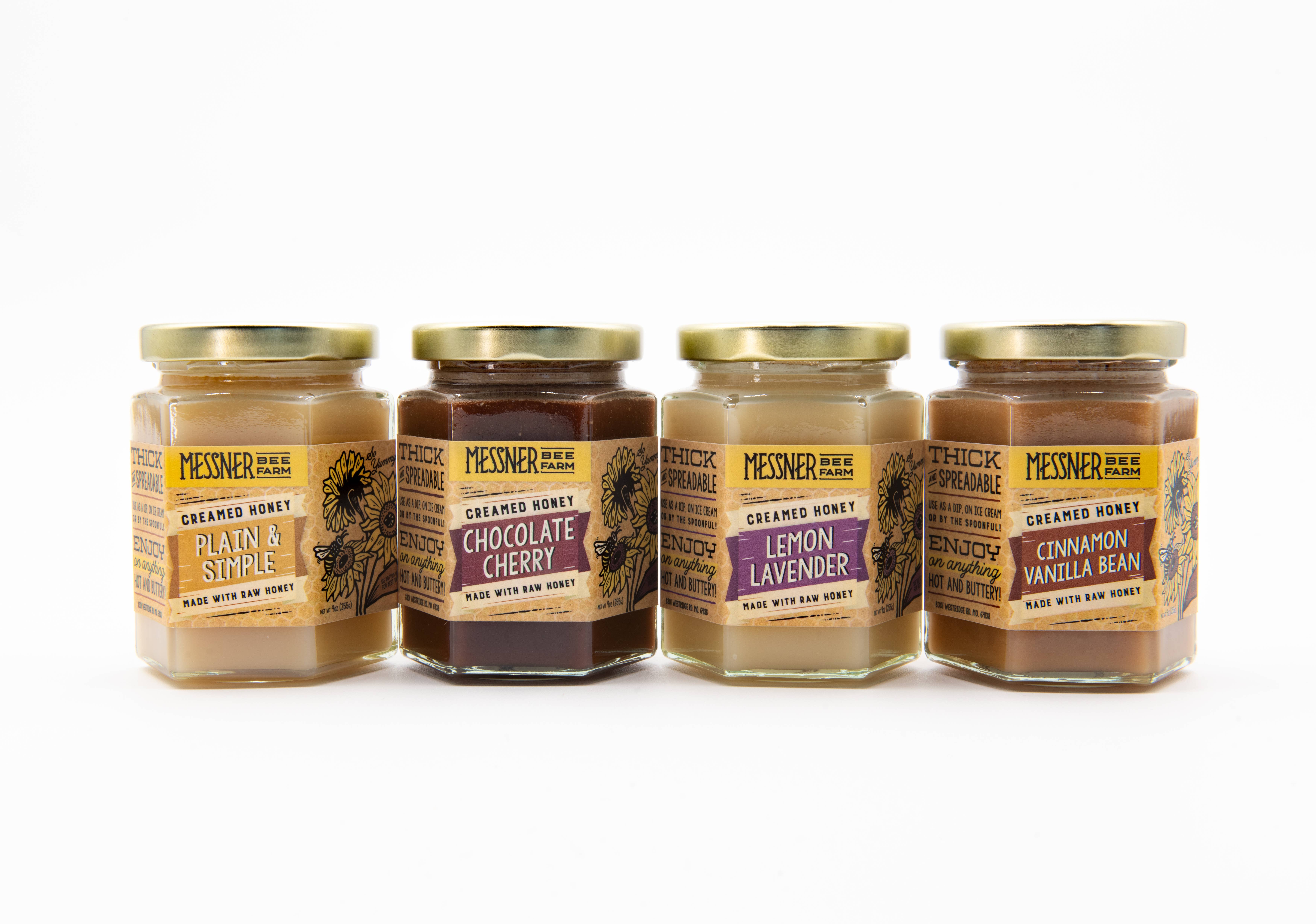 Messner Bee Farm - Vente Miel - Miel crémeux à la cannelle et à la vanille/9 oz/Kansas City4