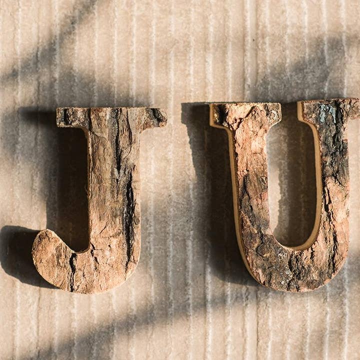 Rustic Reach - Wholesale Decorative Tabletop Object - Wooden Alphabet Letter3