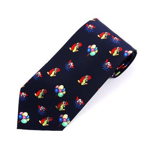 Cravate fantaisie Clowns pour la vente par Selini New York
