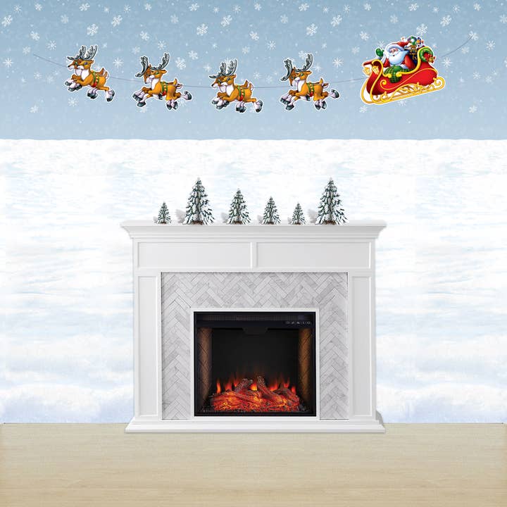 Beistle - Wholesale Christmas Decoration - Santa & Sleigh 8' Christmas Streamer