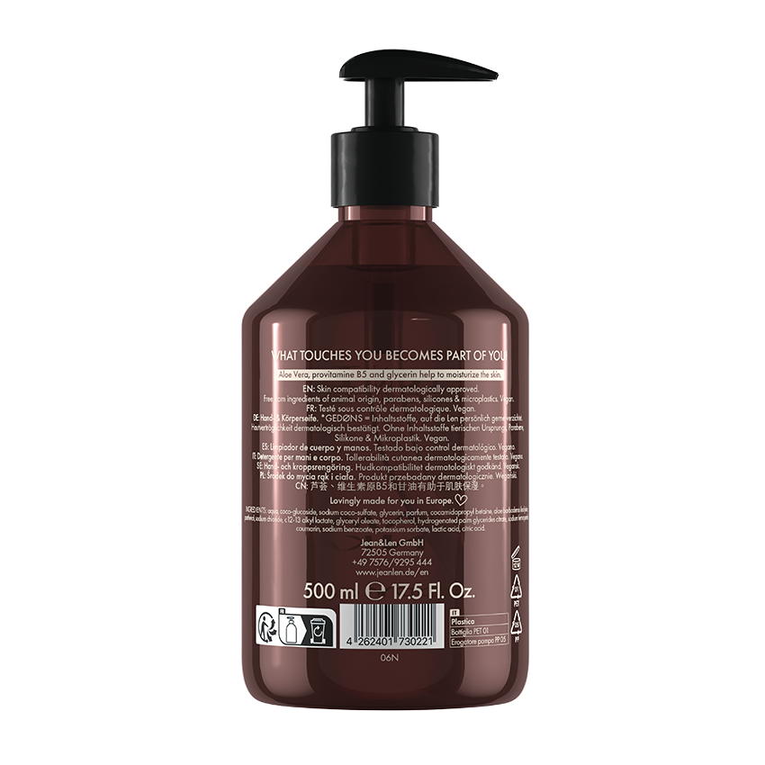 Jean & Len – Großhandel Duschgel – Hand & Body Cleanser Cardamom/Tonka | Jean&Len2