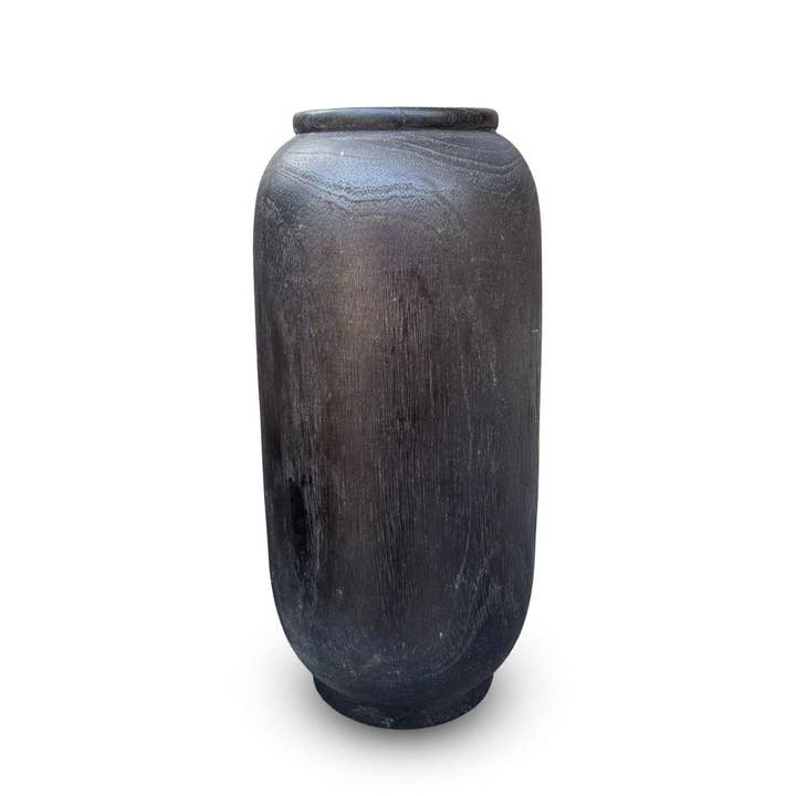 Natura Torino Vase Tall - Black Teak for wholesale by Style In Form