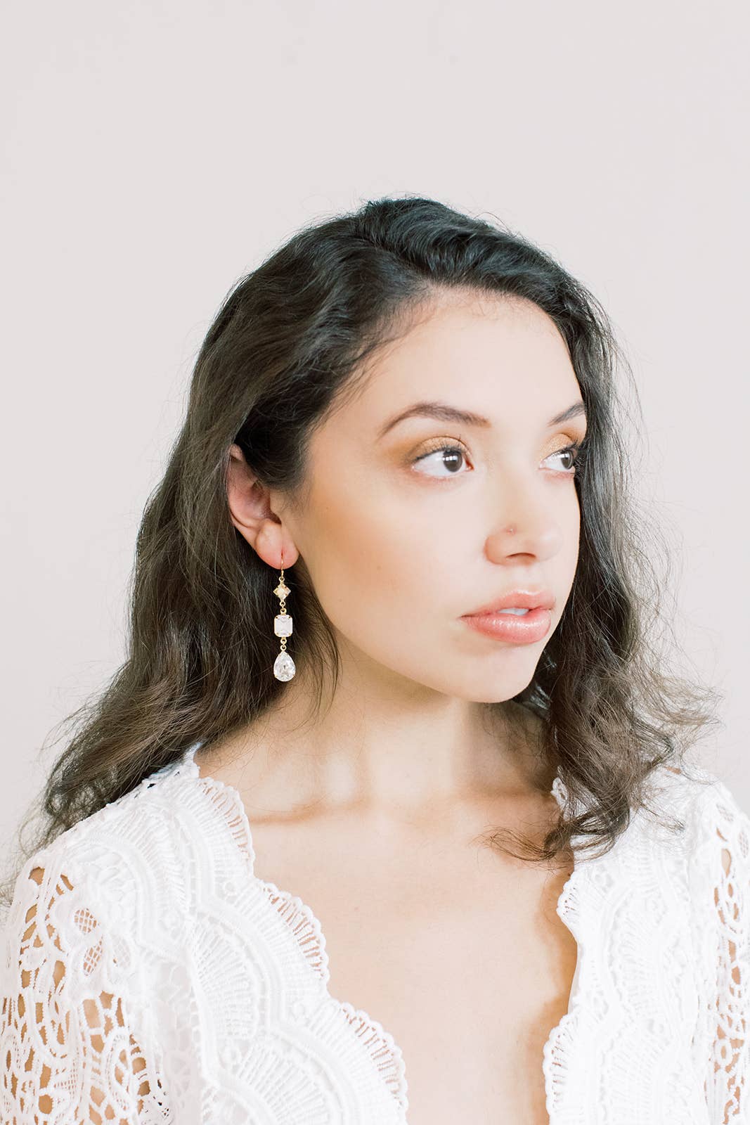 Acute Designs - Wholesale Dangle Earrings - Triple Stone Swarovski Drop Earrings6