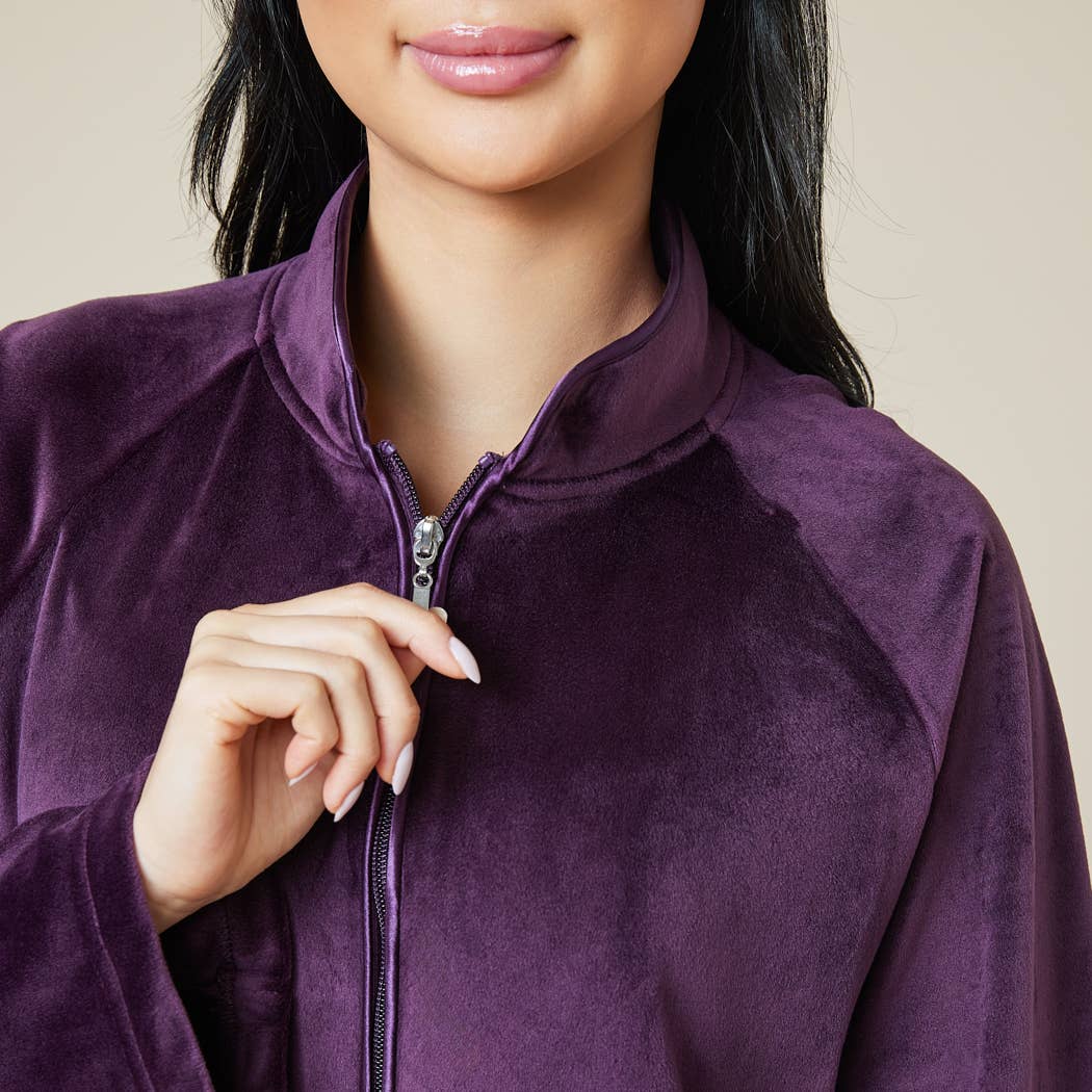 Softies - Wholesale Robe - Women's - Women's Serenity Zip Robe with Standup Mandarin Collar3