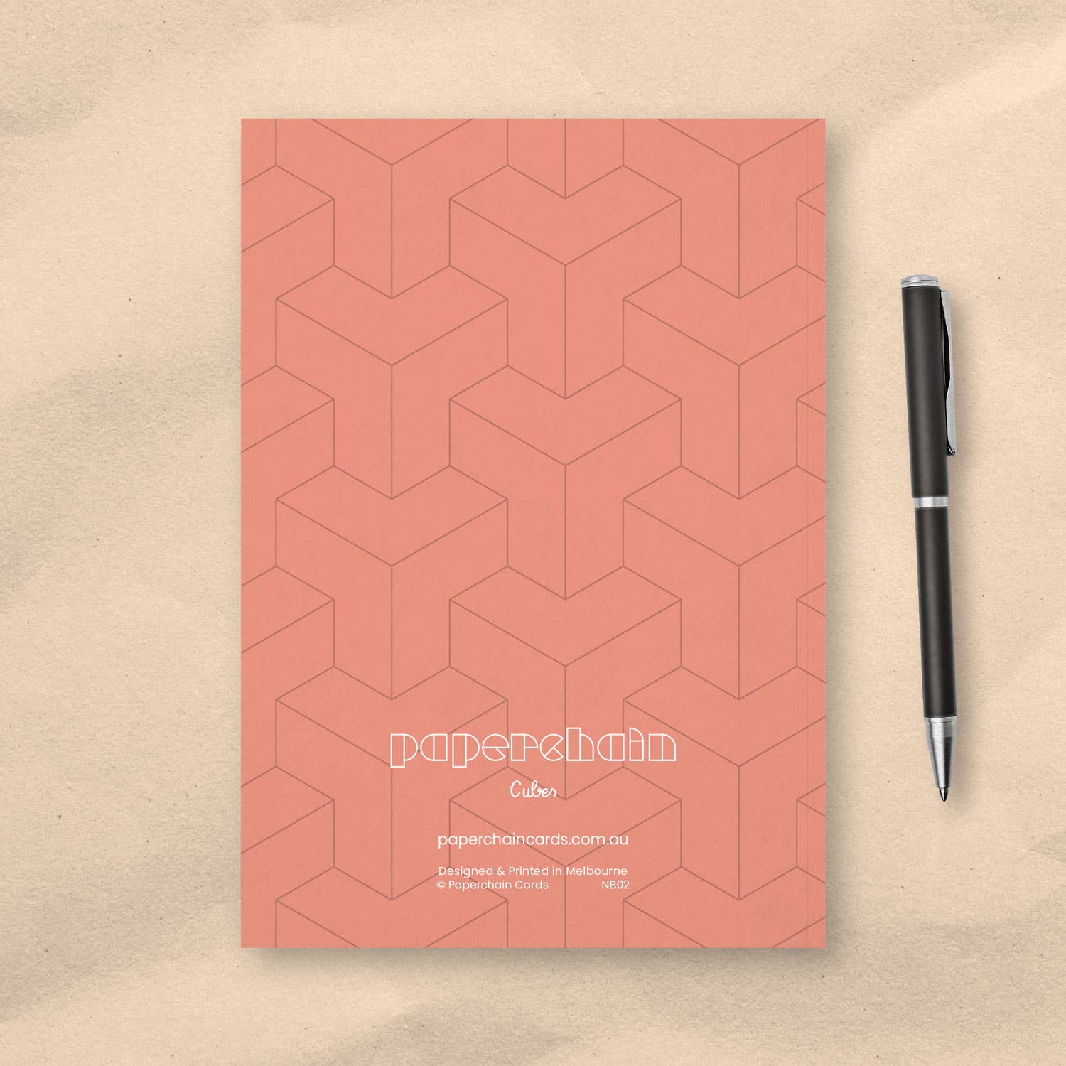 Paperchain Cards - Wholesale Notebook - Cubes Notebook1