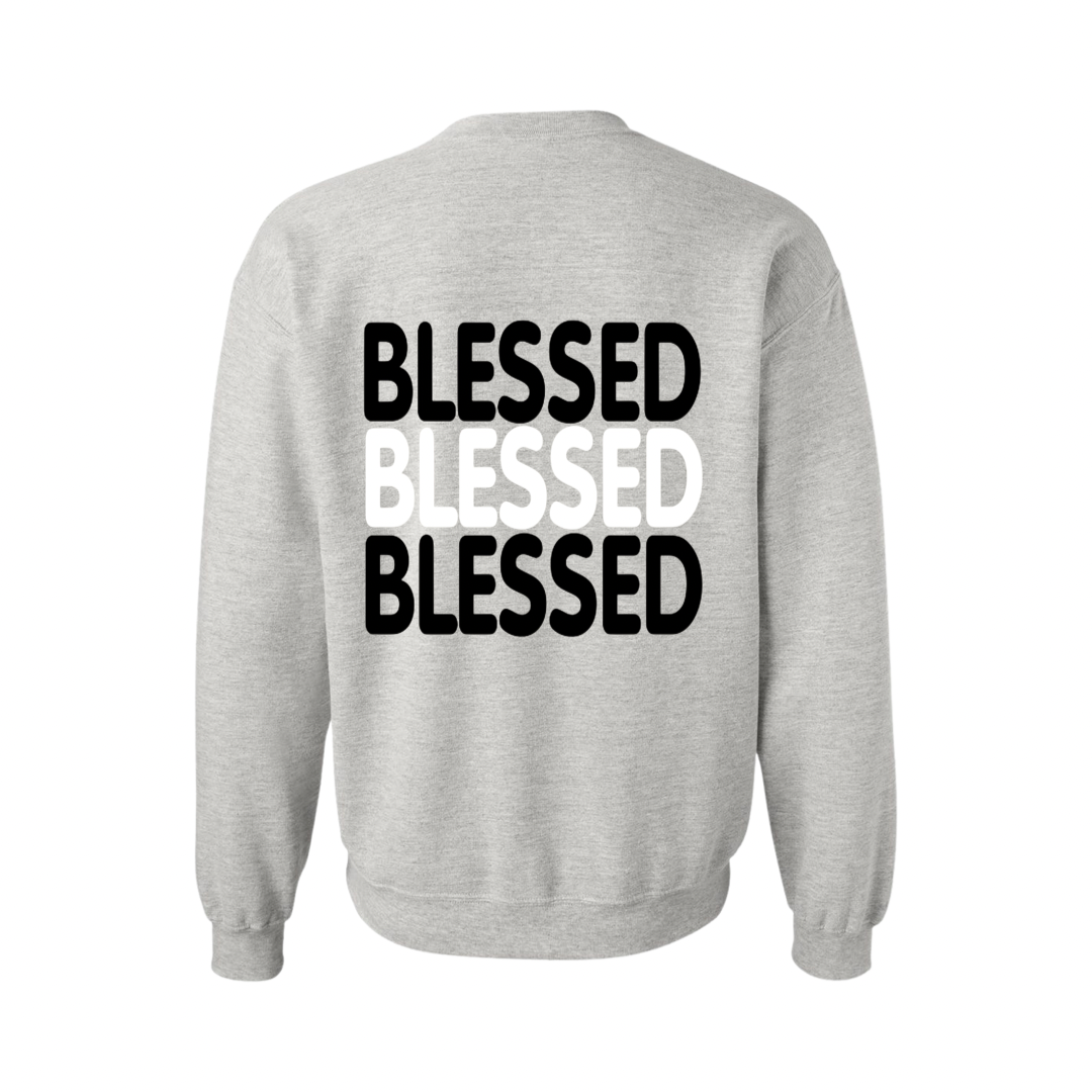 OURHHAUS - Wholesale Graphic Sweatshirt - Women's - Adult Crewneck Sweatshirt BLESSED3