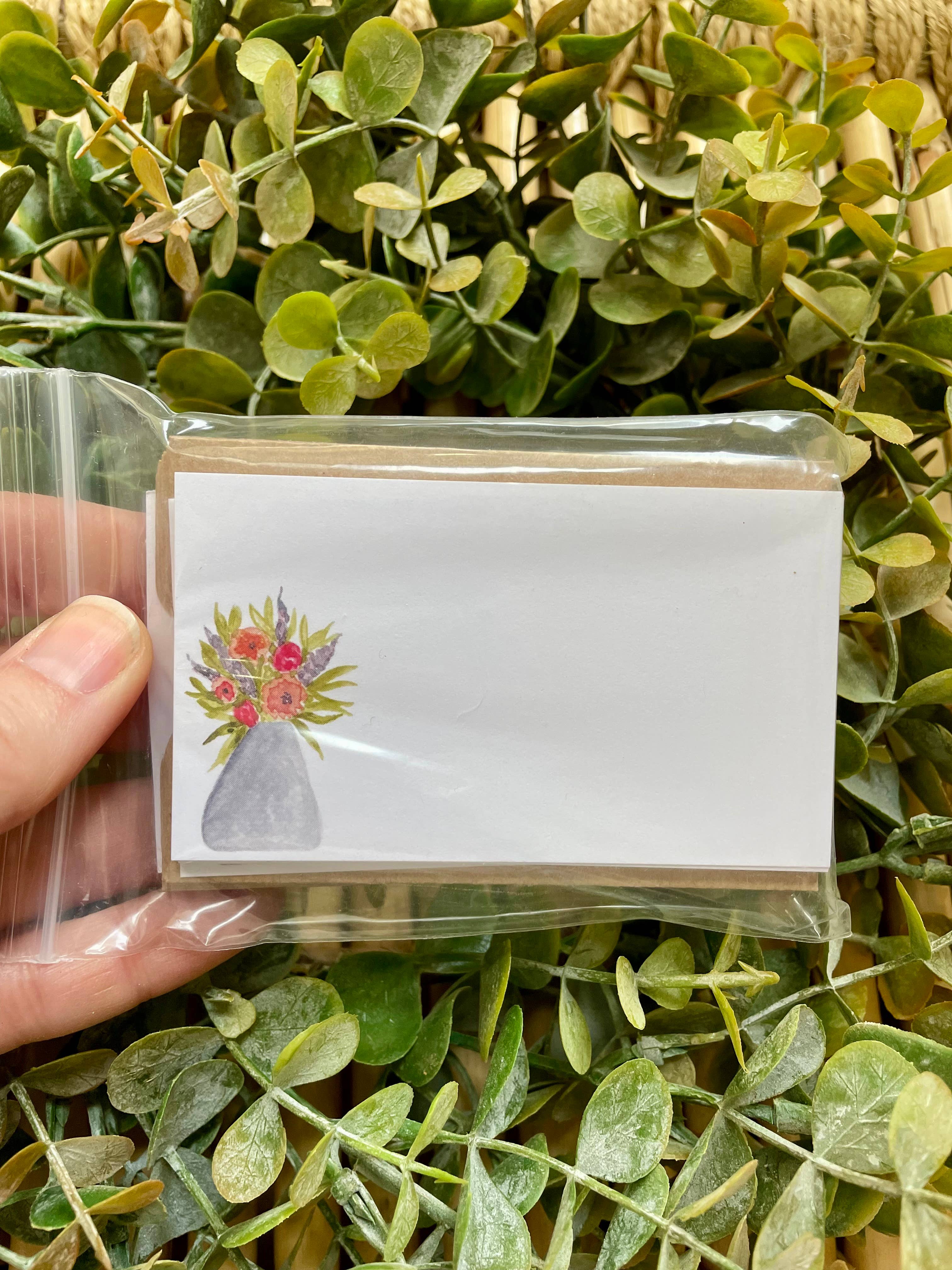 Mini Messages Studio - Wholesale Stationery/Notecard Set - Tiny Flowers Mini Messages Set 2