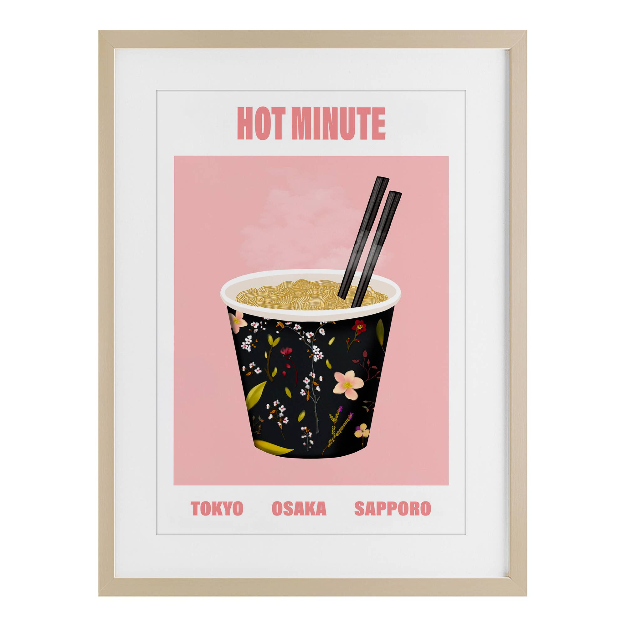 Stupell Industries - Wholesale Wall Sign - Hot Minute Cup of Noodles - Print Under Glass Wall Art12