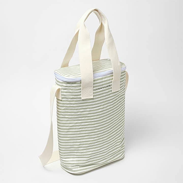 Sunnylife - Wholesale Cooler/Cooler Bag - Light Cooler Drinks Bag La Palma Sage Stripe