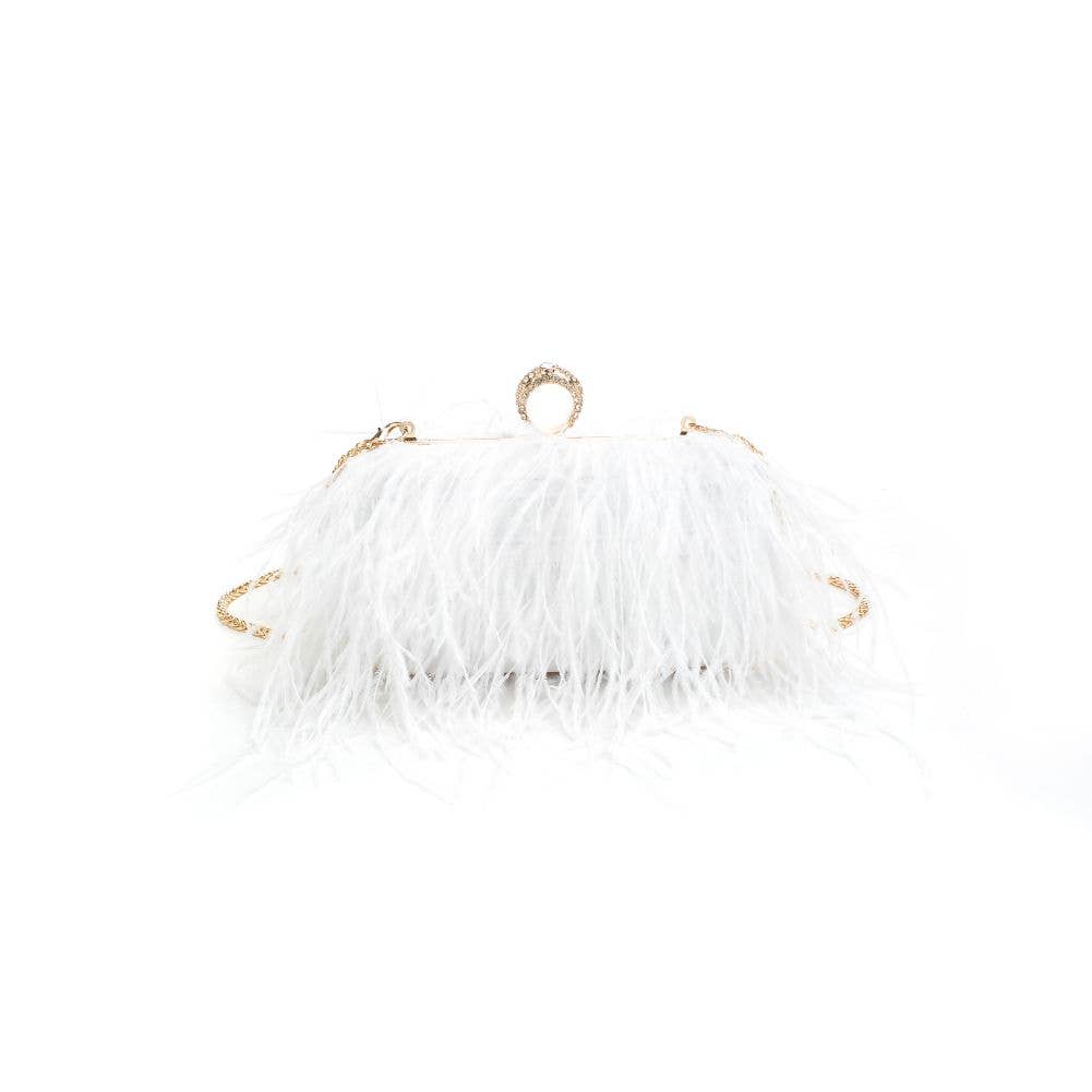 Moda Luxe - Wholesale Clutch Bag - Women's - Harlow Feather Evening Bag46